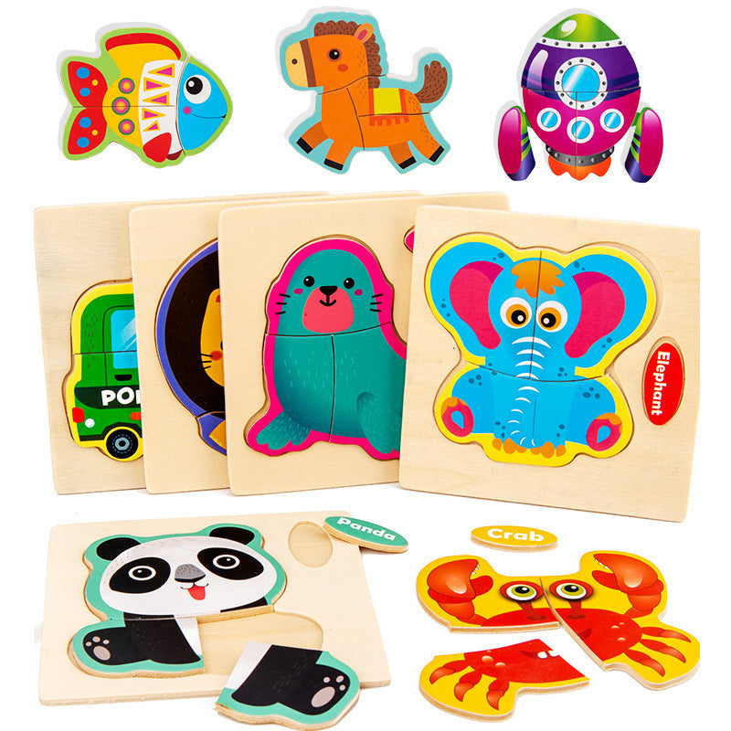 3d Wooden Children'S Jigsaw Puzzle Wooden Children'S Educational Toys