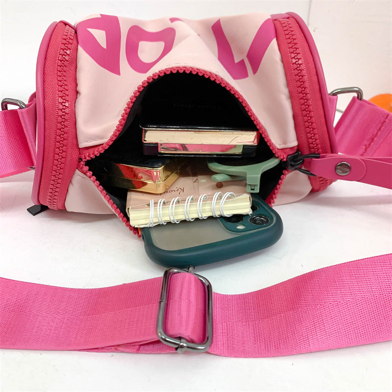 Kids Unisex Casual Cute Alphabet Crossbody Bag