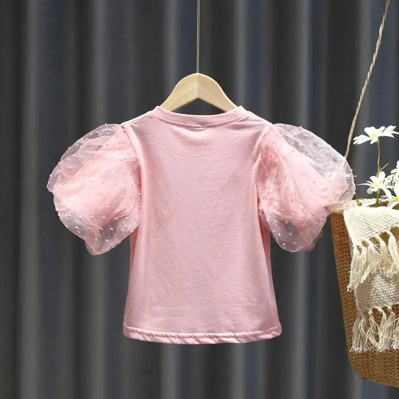 Toddlers Newborn Baby Fashion Girls Casual Basic Solid Color Short Sleeve T-Shirt