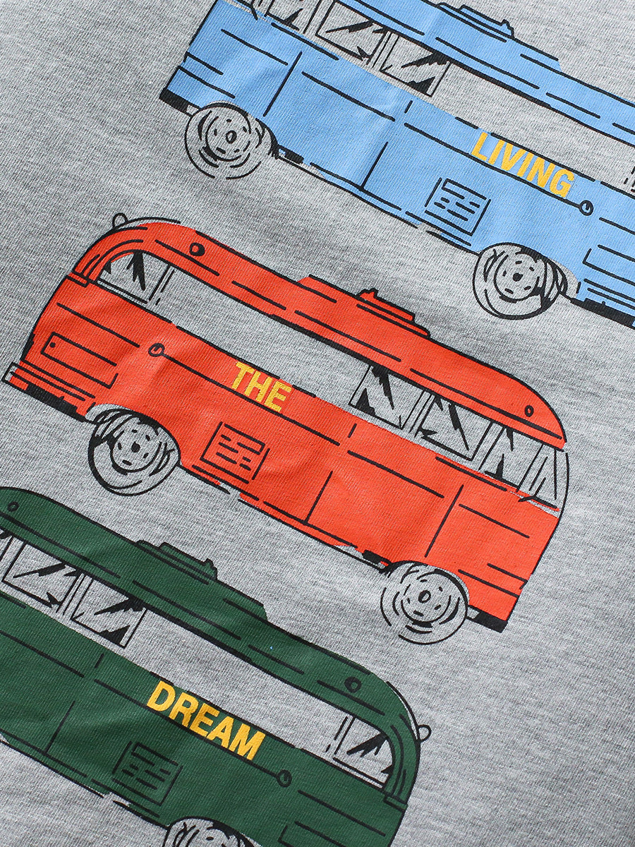 Kids Toddler Boys Casual Cartoon Short Sleeve T-Shirt