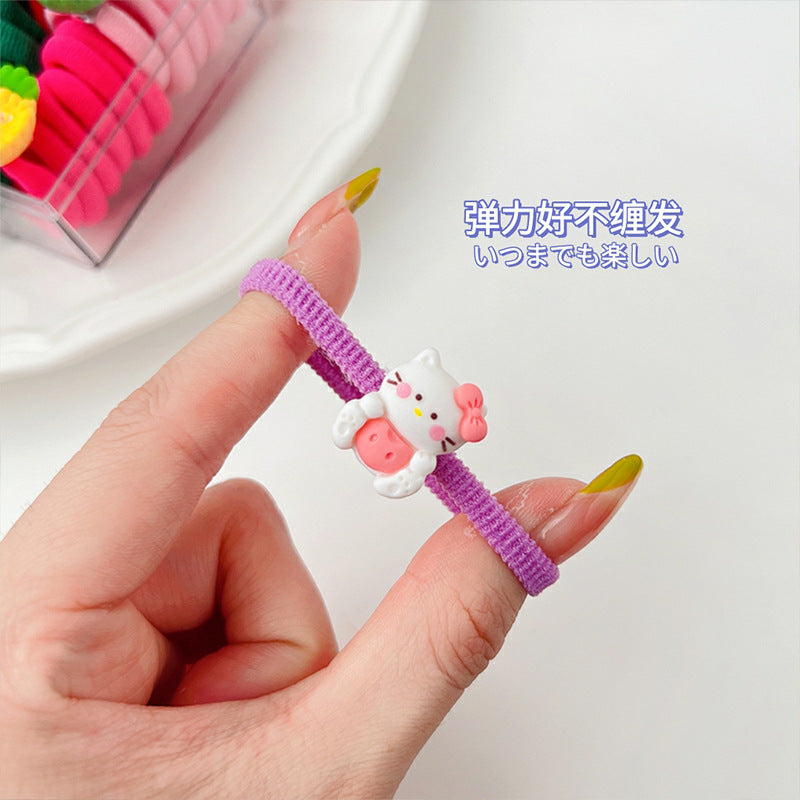 Kids Girls Cute Sweet Cartoon Hair Rings