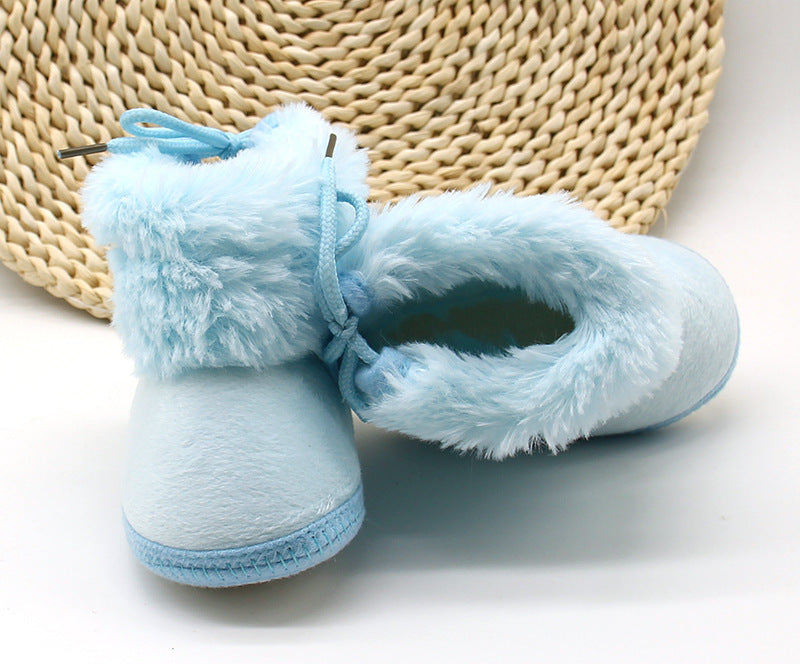 Toddlers Newborn Baby Girls Soft Bottom Non-Slip Boot Shoes