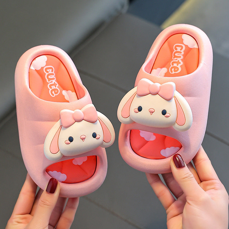 Children Kids Baby Fashion Girls Cute Rabbit Soft Sole Casual Slippers Shoes