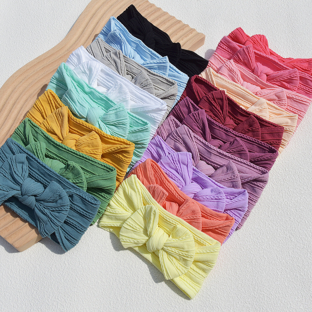 Baby Cute Solid Color Bow Hair Band