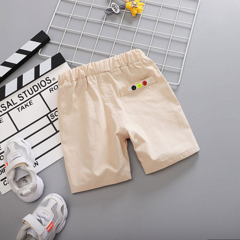 Boys Casual Letter Label Desige Shorts