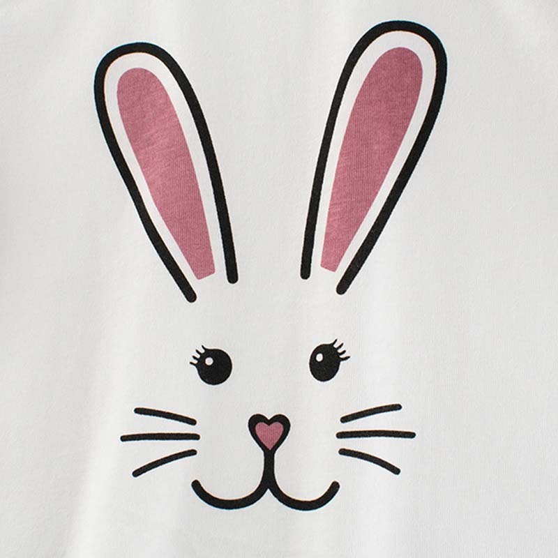 Kids Toddler Big Girls Casual Cute Cartoon Print Long Sleeve Round Neck T-Shirt
