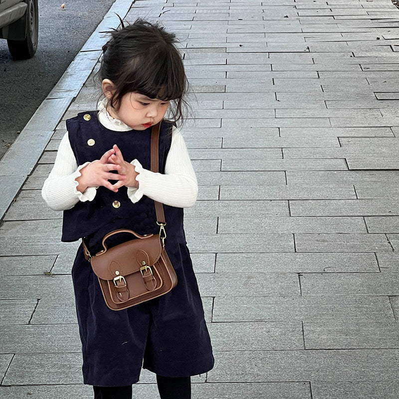 Kids Unisex Fashion Casual Cute Crossbody Handle Bag