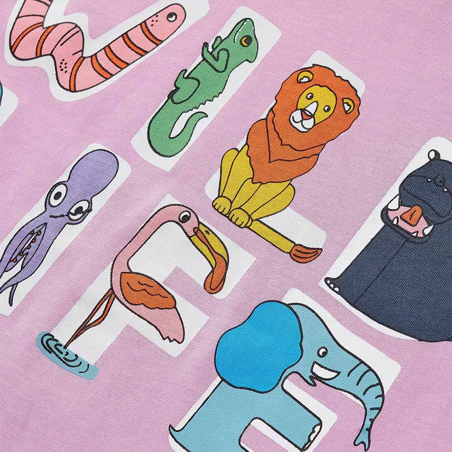 Kids Toddler Boys Girls Casual Cute Cartoon Animal Print Short Sleeve T-Shirt