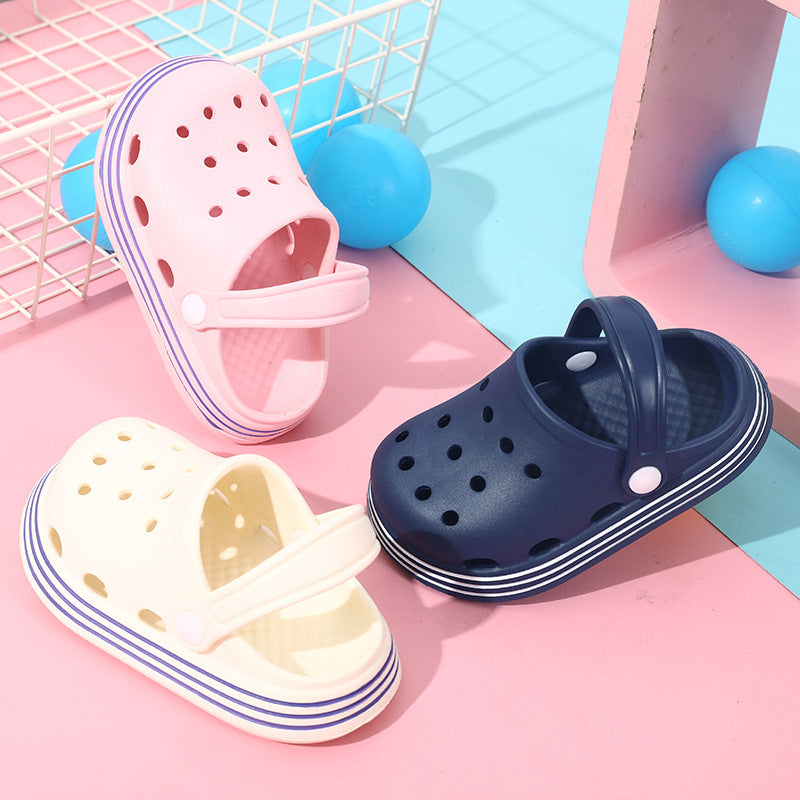 Children Kids Baby Fashion Girls Boys Hole Indoor Beach Slippers Shoes