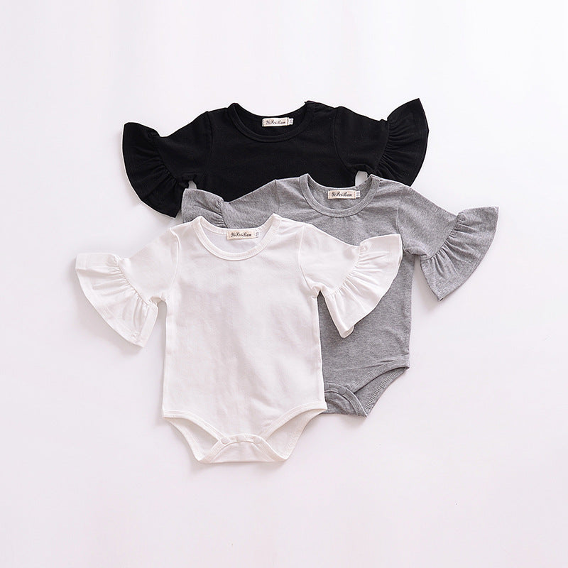 Kids Baby Girls Flare Sleeve Baby One-Piece Rompers