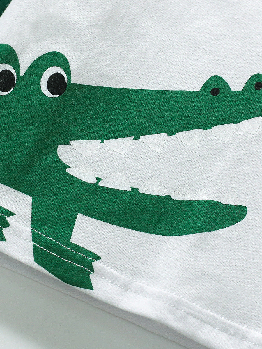 Kids Toddler Boys Casual Cartoon Short Sleeve T-Shirt