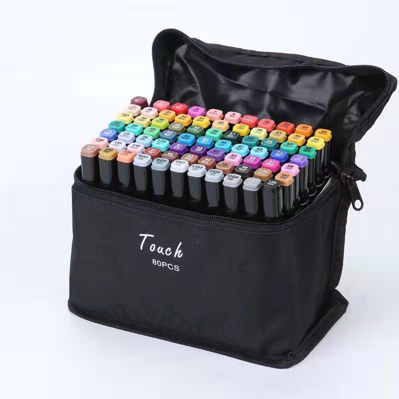 Art Supply Painting Double Head Multicolor Oil Marker Suit Highlighter Pen