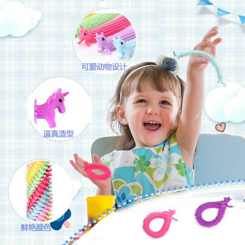 Unicorn Bracelet Tpr Soft Rubber Stress Relief Toy