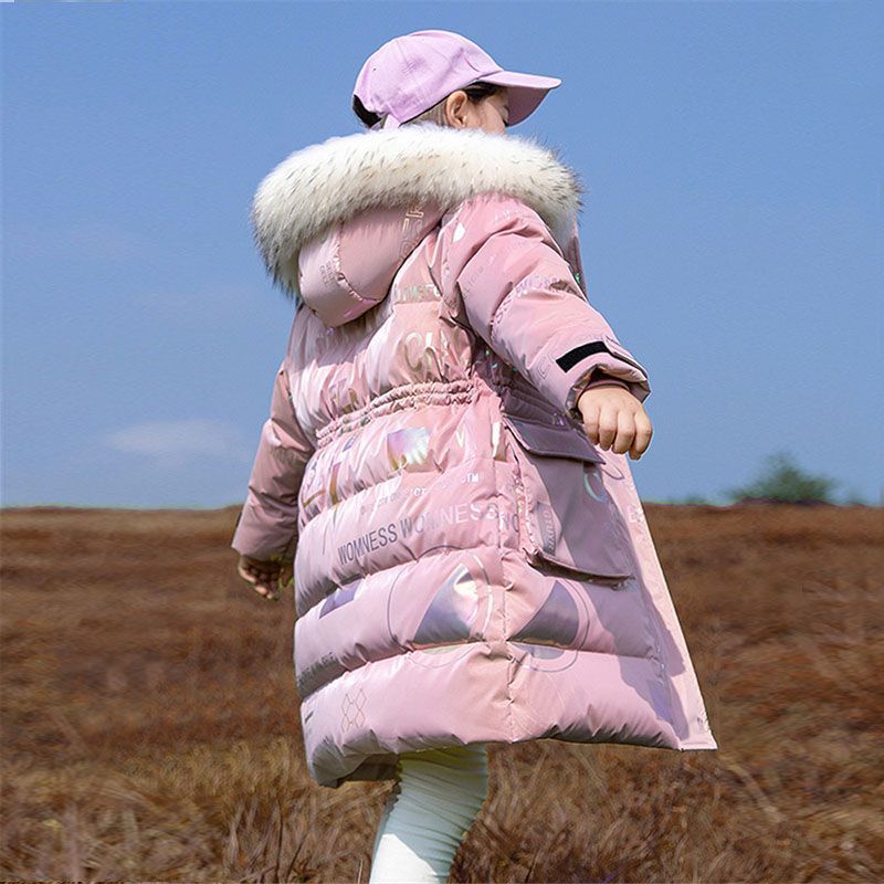 Winter Children Kids Toddlers Girls Hooded Warm Thickened Padded Jacket
