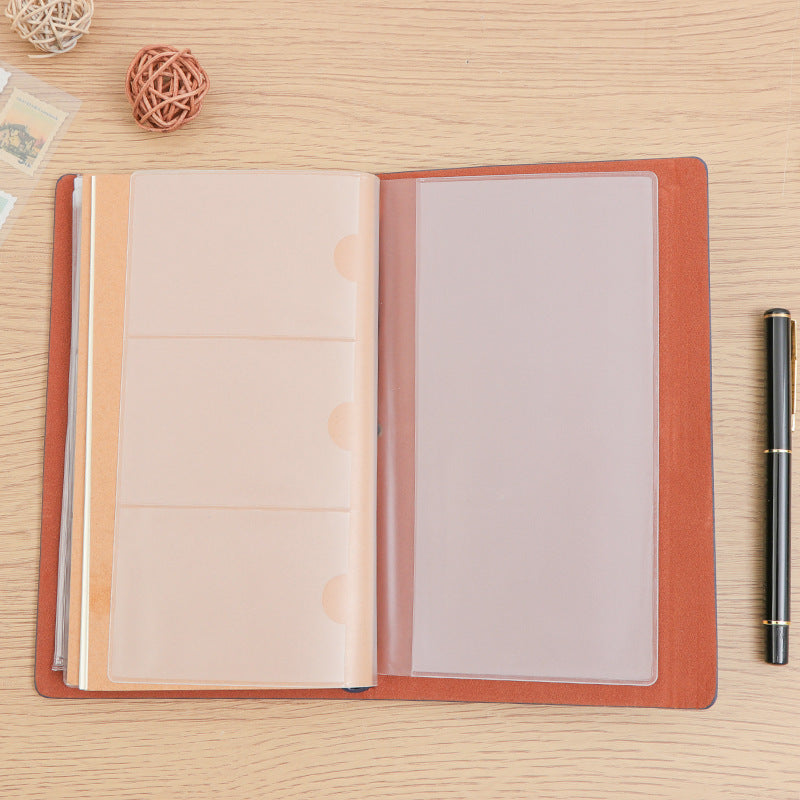 Vintage Travel Strap Kraft Paper Inside Notebook