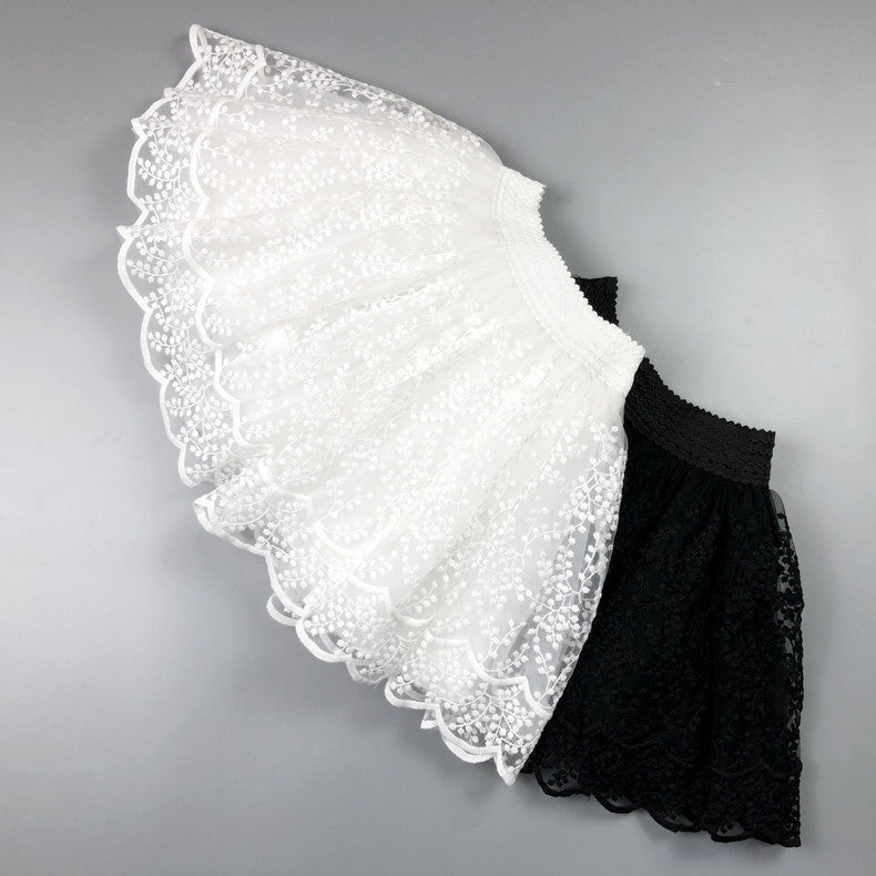 Girl'S Fashion Solid Color Lace Lace Tutu Dress