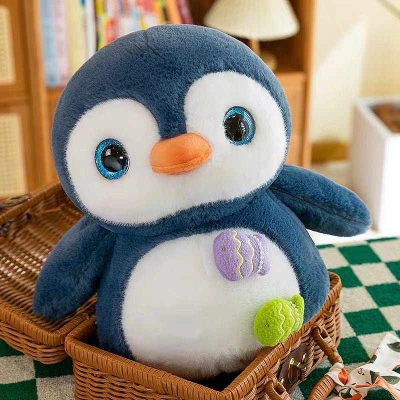 Cute Fishing Penguin Plush Toy