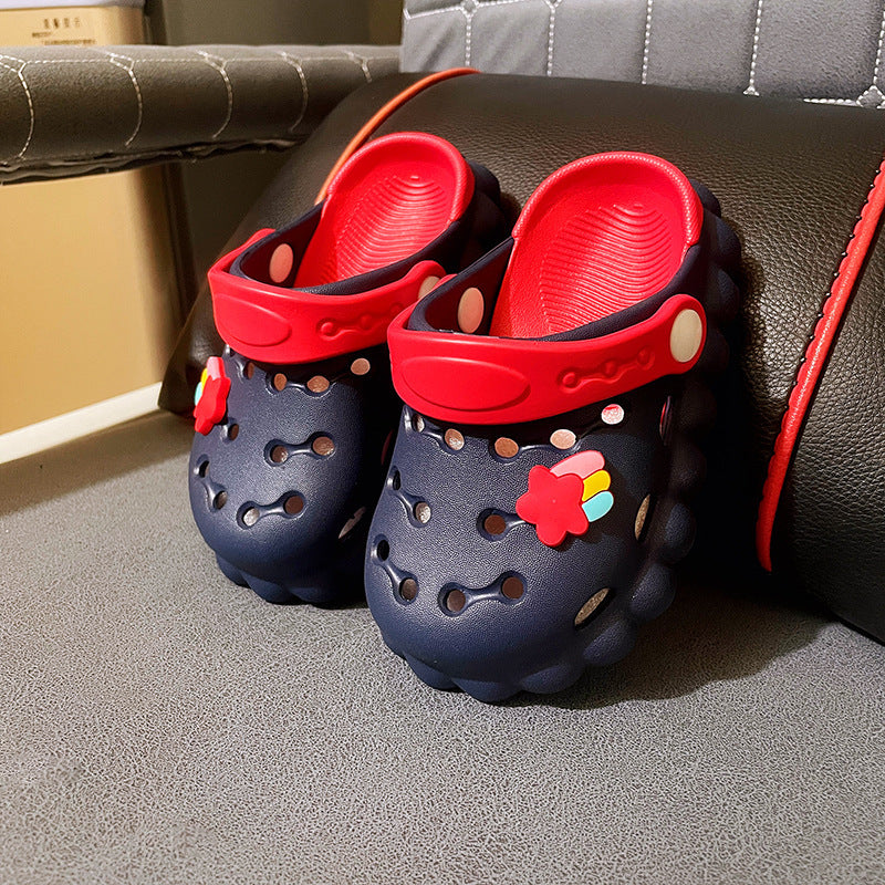 Children Kids Baby Fashion Girls Boys Hole Indoor Beach Star Slippers Shoes