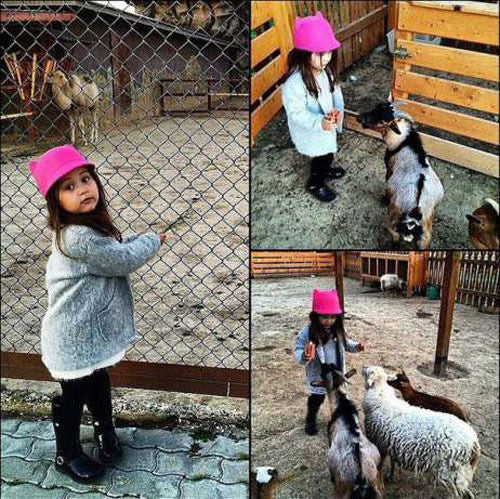 Winter Warm Kids Baby Girls Cat Ears Wool Derby Bowler Cap Solid 3D Ears Vintage Costume Play Brim Hats Cap