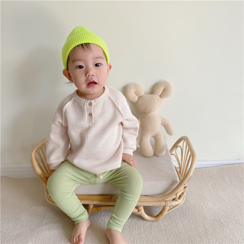 Toddler Baby Infant Boys Girls Raglan Sleeve T-Shirt