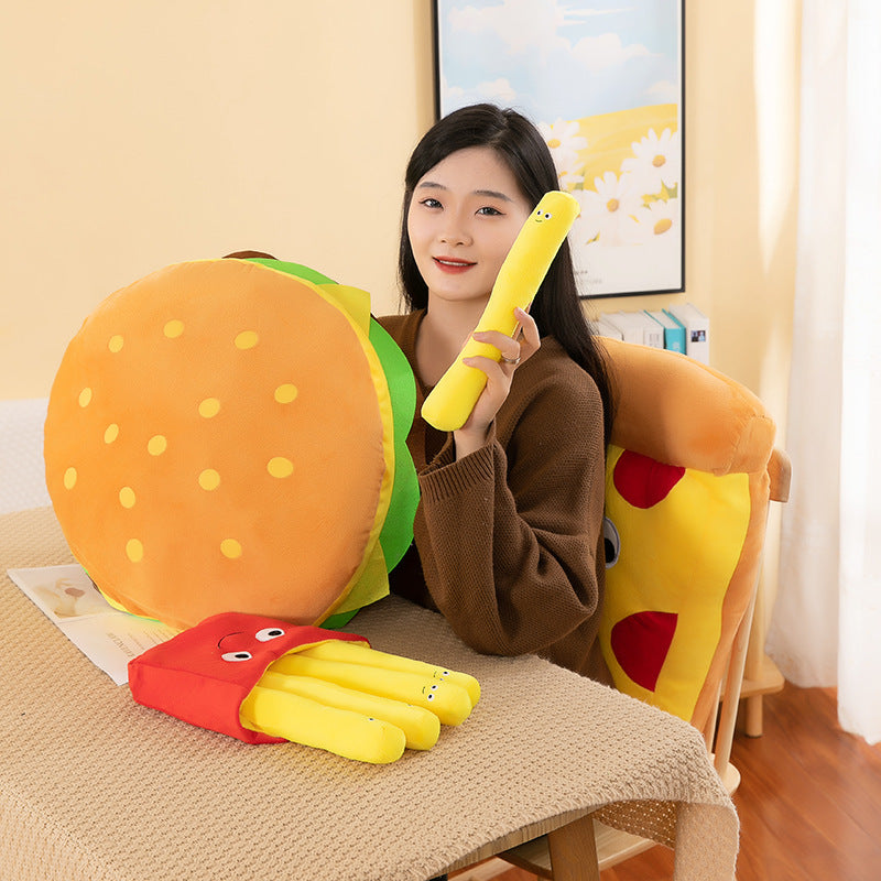 Creative Burger Fries Plush Toy