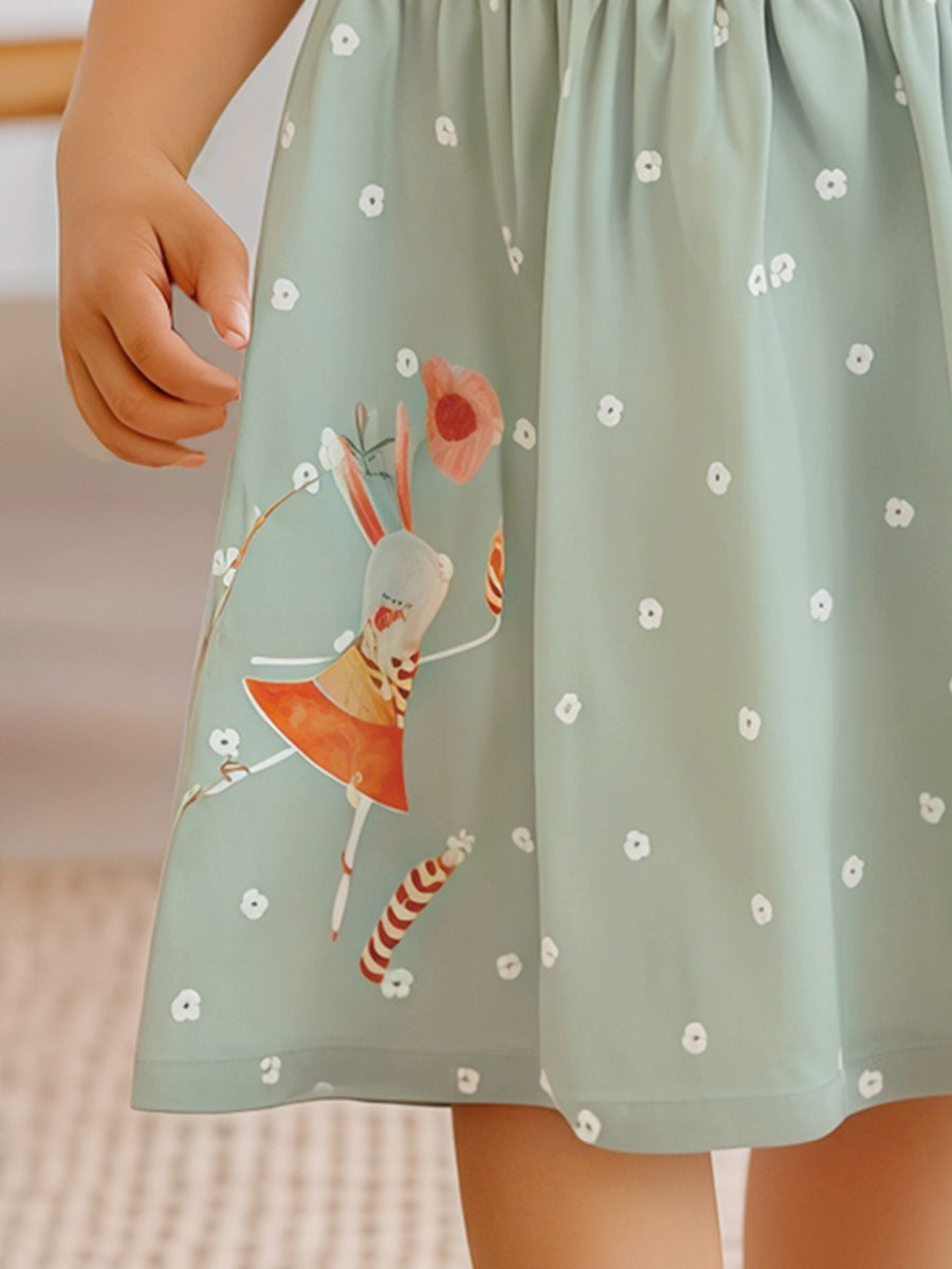 Kids Toddler Girls Casual Cute Short Sleeve Dress