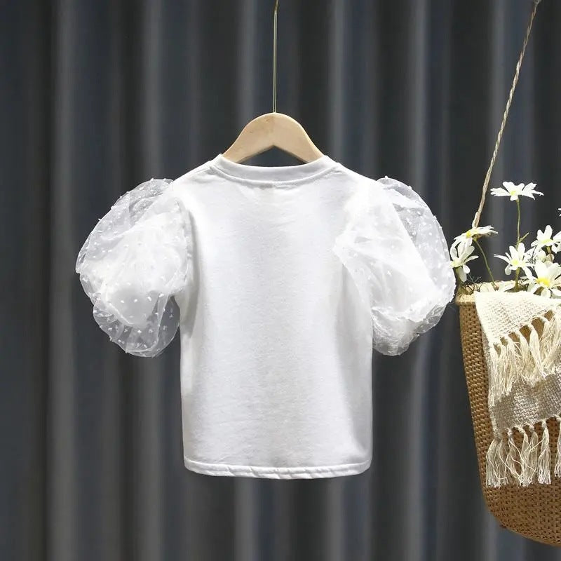 Toddlers Newborn Baby Fashion Girls Casual Basic Solid Color Short Sleeve T-Shirt