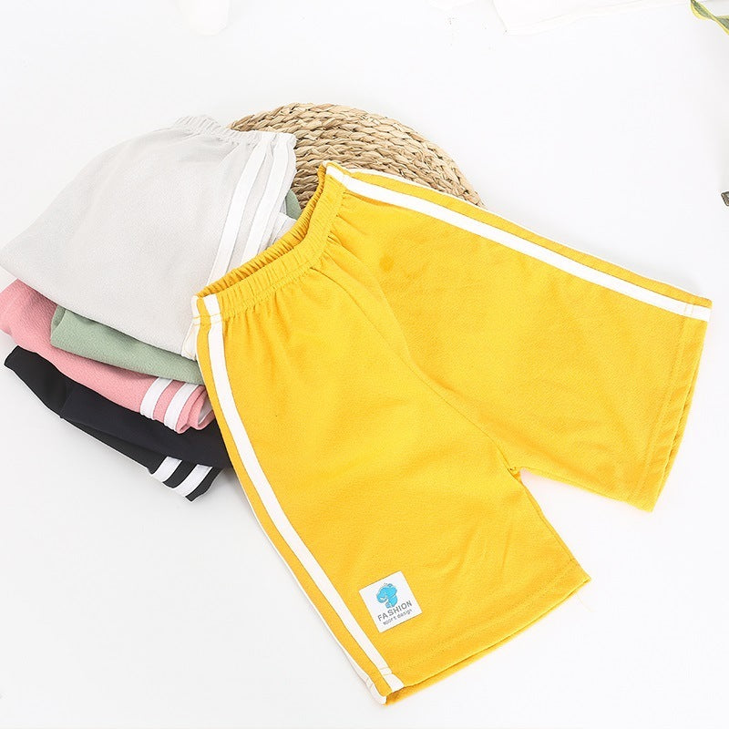 Children Kids Baby Fashion Girls Boys Stripes Casual Shorts