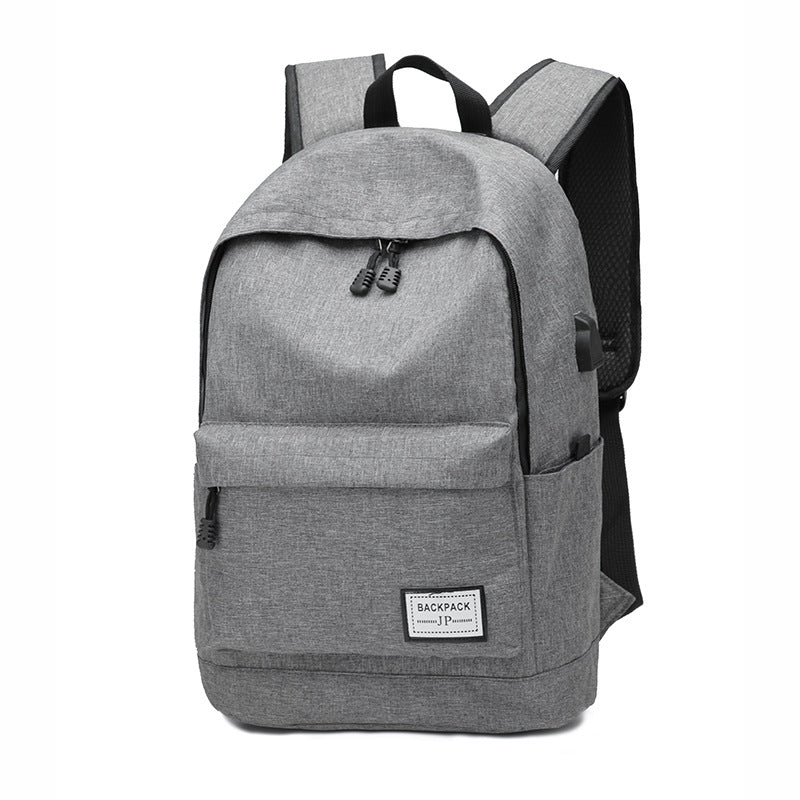 Children Fashion Large Capacity Solid Color Canvas Backpack School Bag