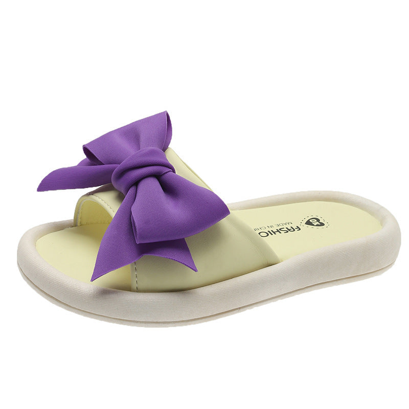 Children Kids Baby Fashion Girls Cute Bow Slippers Shes