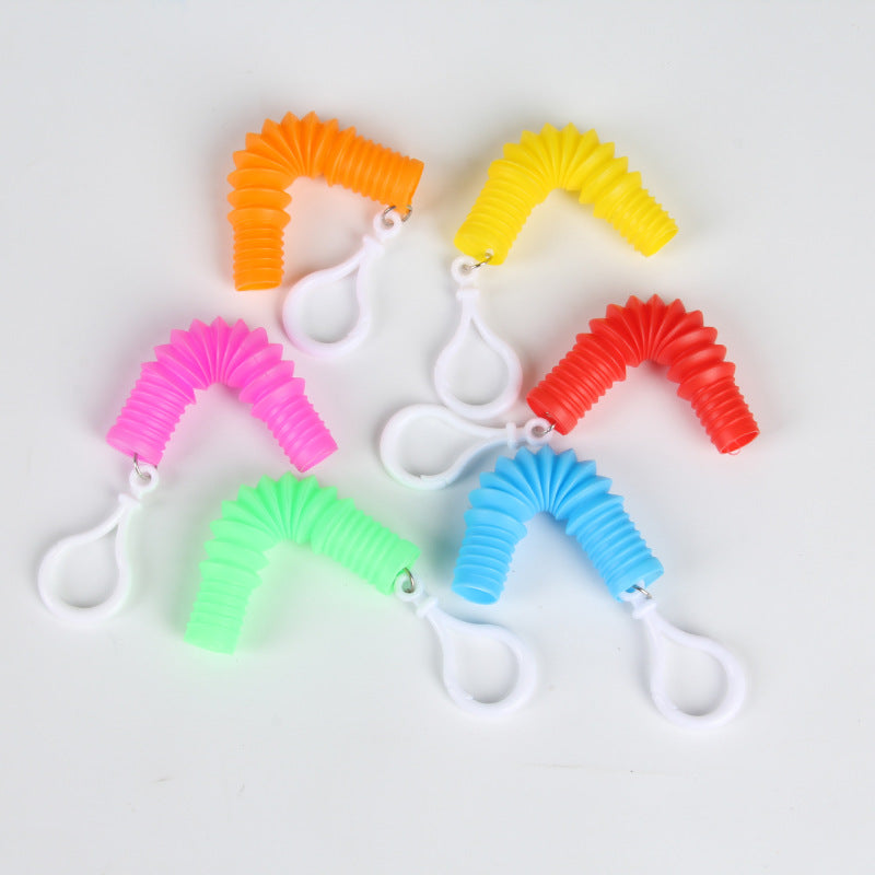 Tpr Water Pipe Keychain Stress Relief Toy