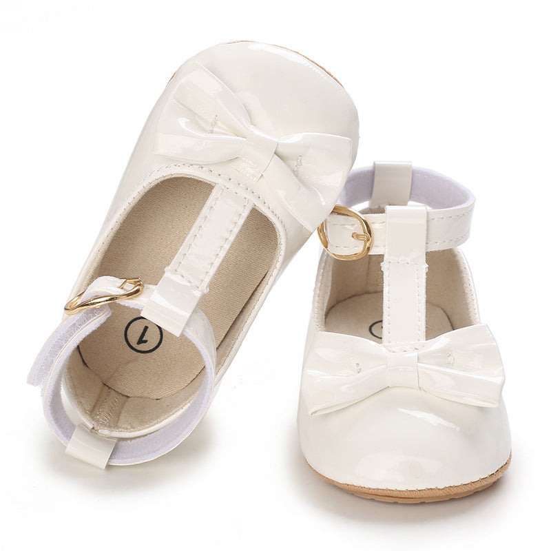 Toddlers Newborn Baby Girls Soft Sole Bow Princess Shoes