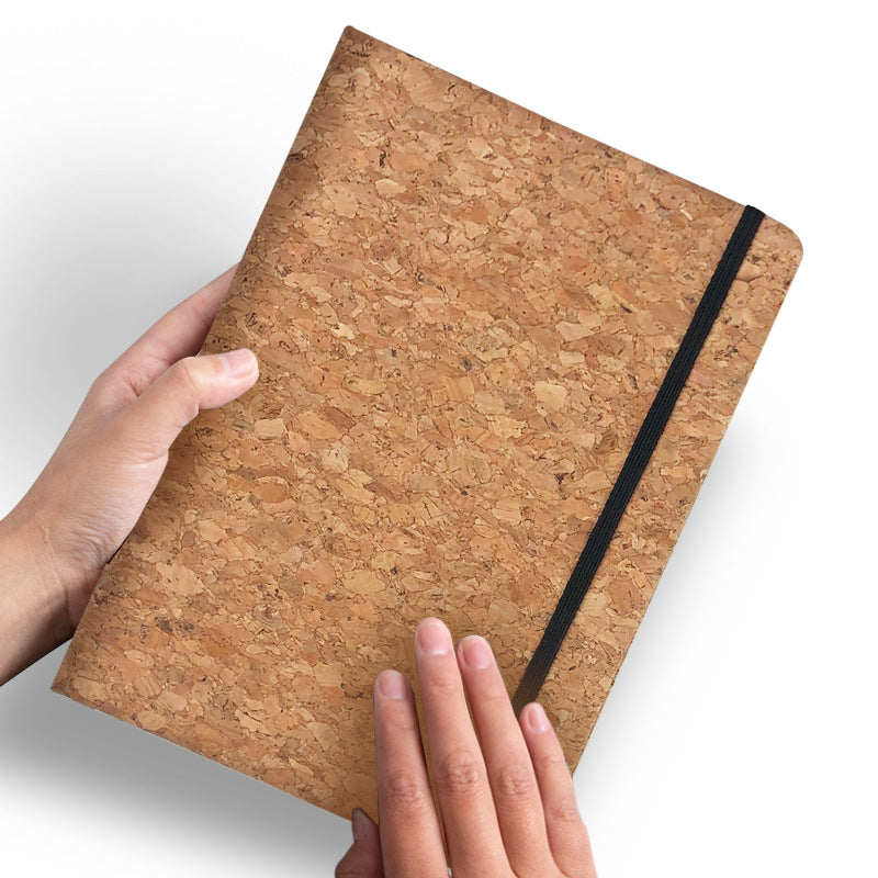 A5 Strap Cork Notebook Office Business Diary Thickened Cork Notebook