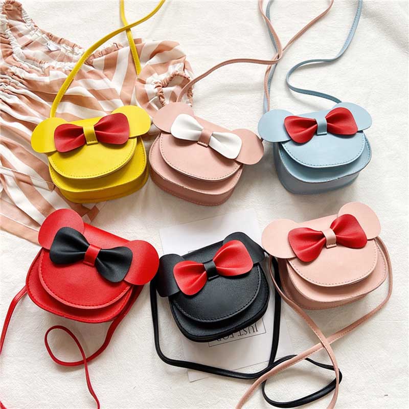 Kids Cute Bow Crossbody Bag
