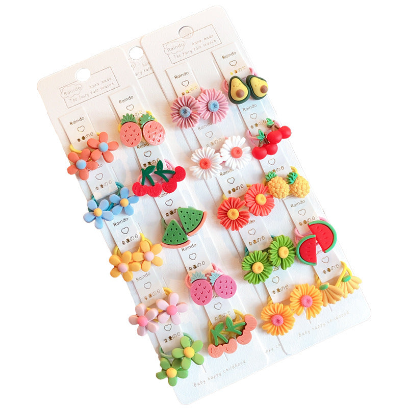Kids Girls Cute Sweet Hair Rings