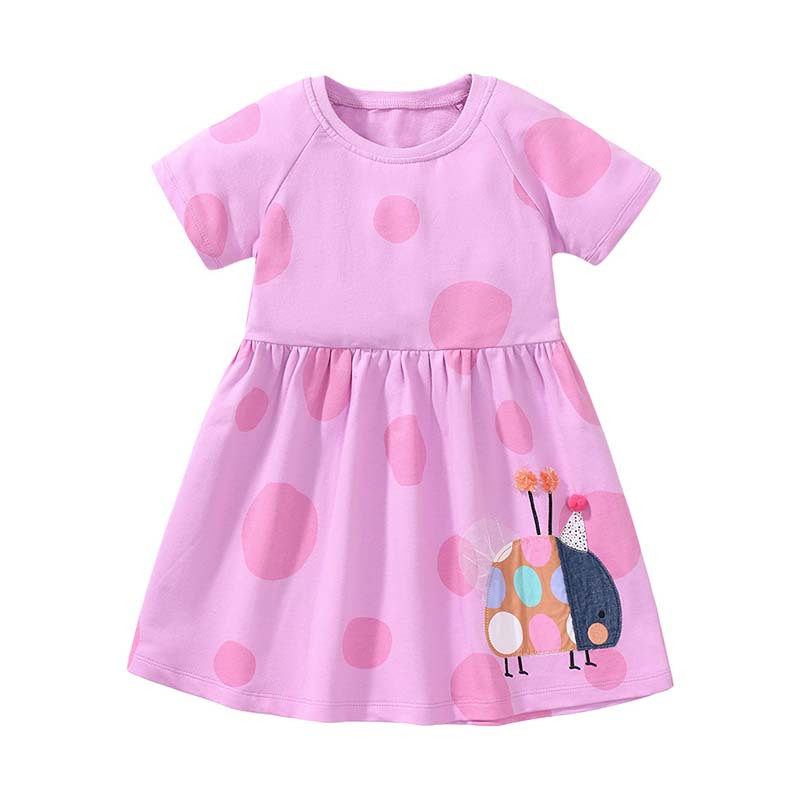 Kids Toddler Girls Casual Cute Short Sleeve Dress