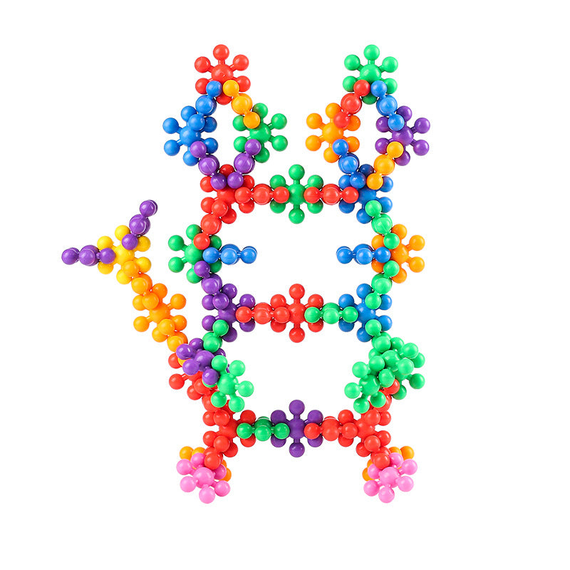 Kids Assembled Puzzle Large Grain Plum Blossom Building Blocks Toy