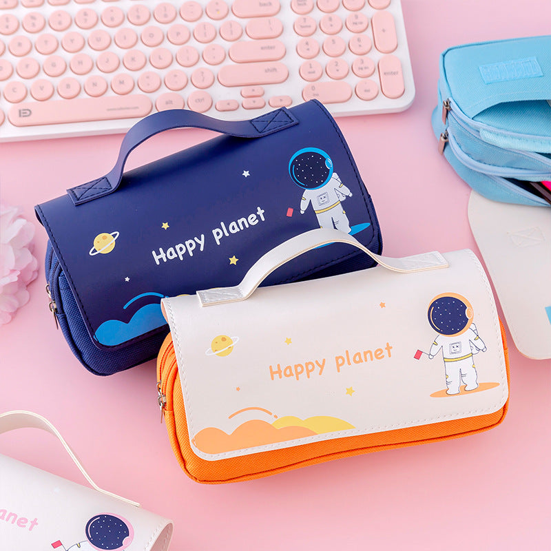 Astronaut Printing Multifunctional Stationery Pencil Case
