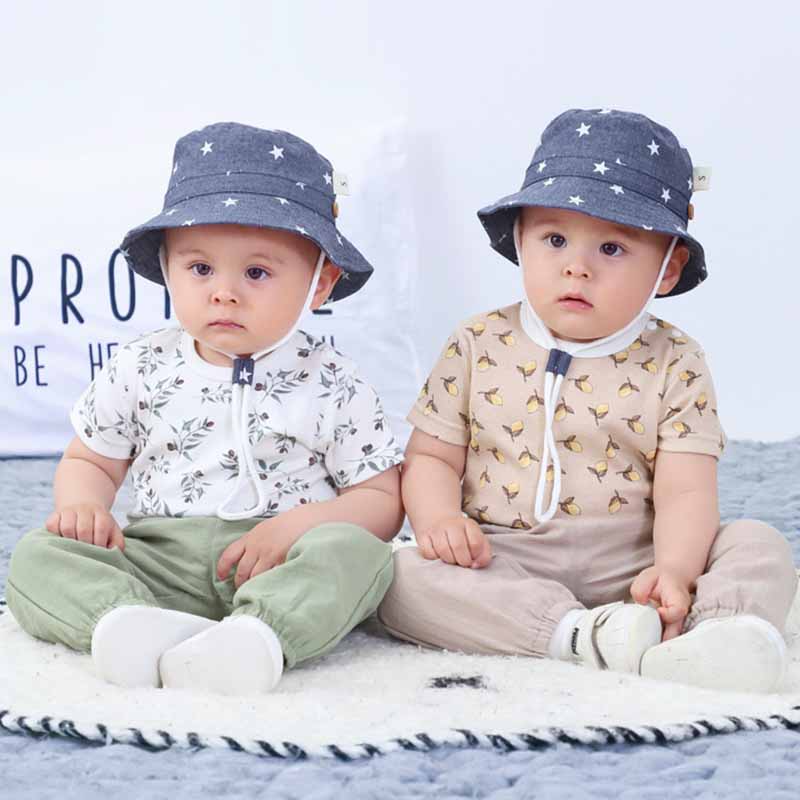 Kids Toddler Boys Girls Casual Cute Tiny Flower Print Short Sleeve Round Neck T-Shirt