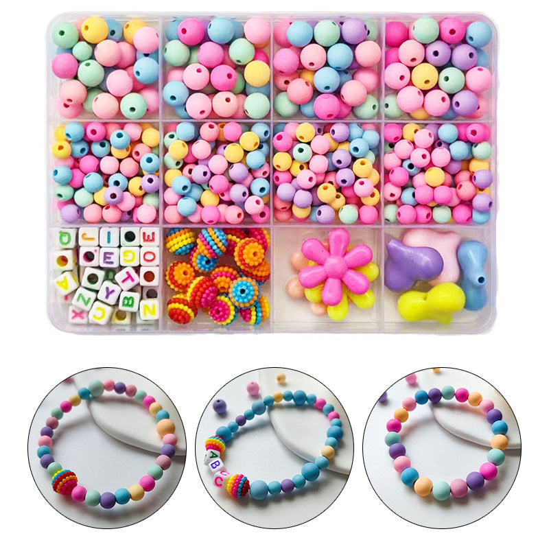 Fashion Multicolor Frosted Diy Beads Accessories Set