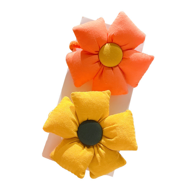Kids Girls Cute Sweet Flower Hair Rings