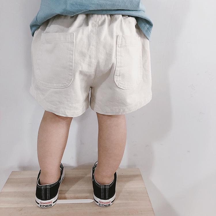Kids Boys Simple Solid Color Elastic Casual Shorts