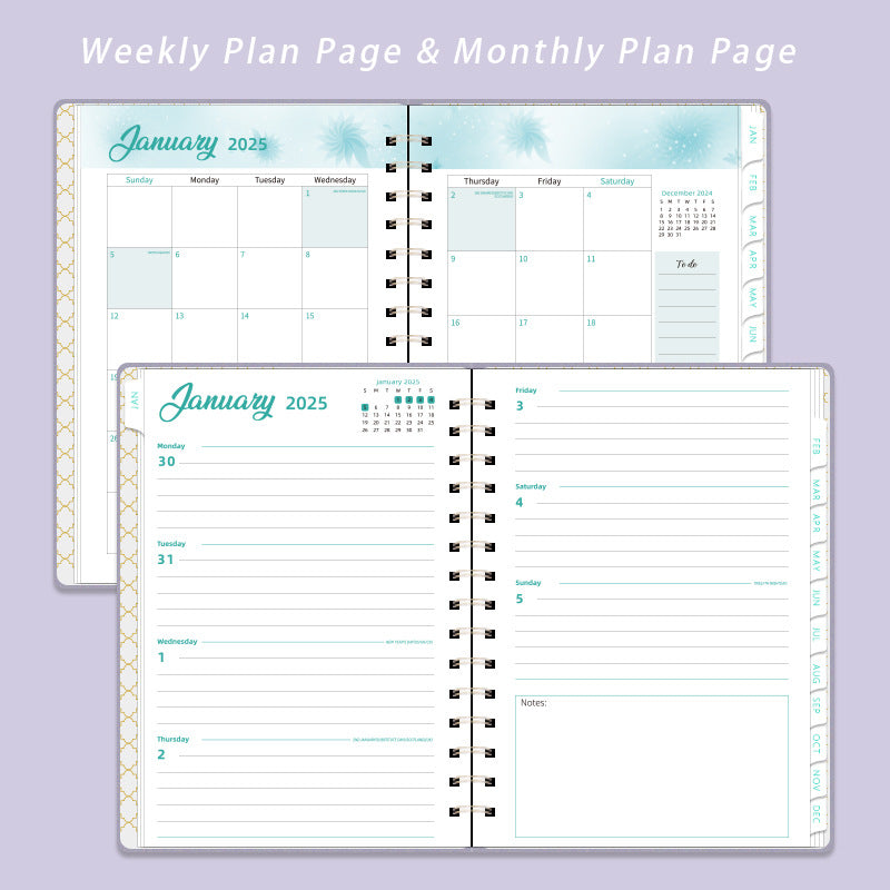 2025 Plan Coil A5 Notebook