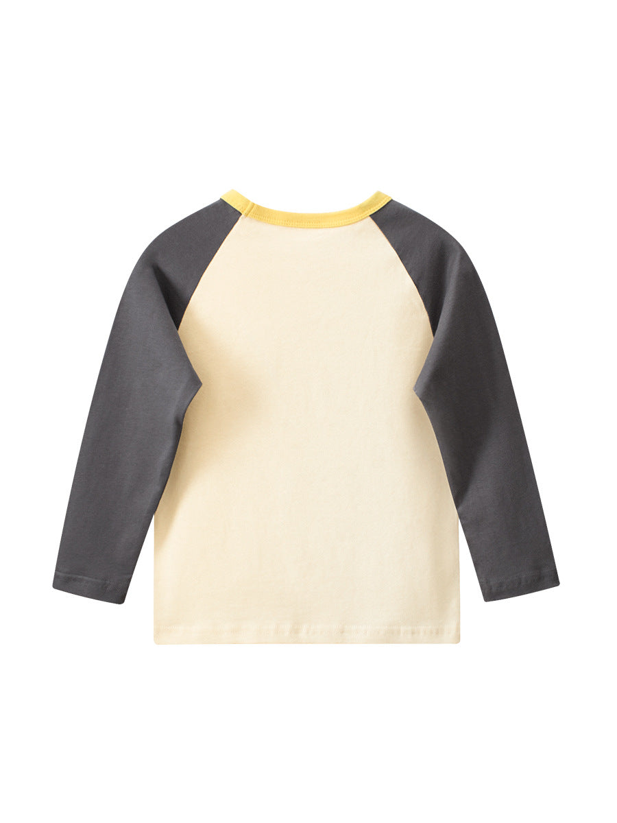 Boys Casual Cartoon Printed Long Sleeve T-Shirt