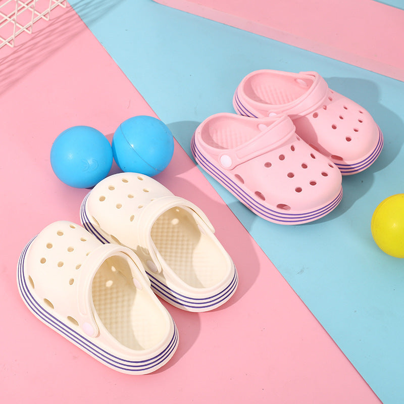 Children Kids Baby Fashion Girls Boys Hole Indoor Beach Slippers Shoes