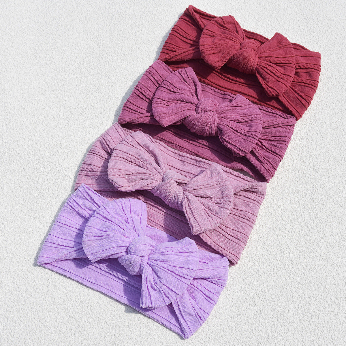 Baby Cute Solid Color Bow Hair Band