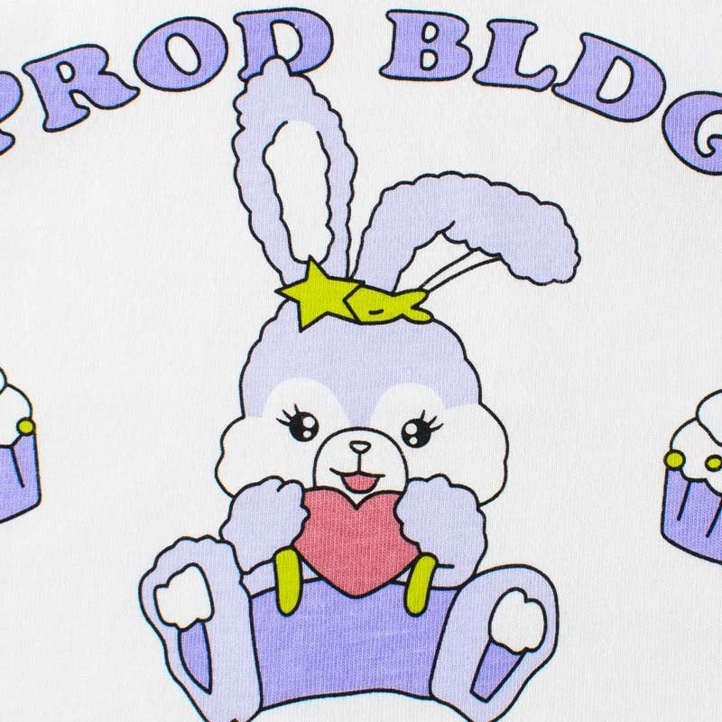 Kids Toddler Girls Casual Cute Alphabet Cartoon Bunny Print Long Sleeve Round Neck T-Shirt