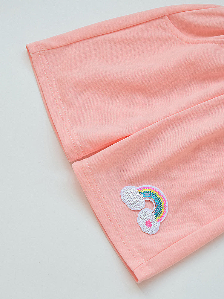 Children Kids Baby Fashion Girls Casual Basic Sports Rainbow Shorts