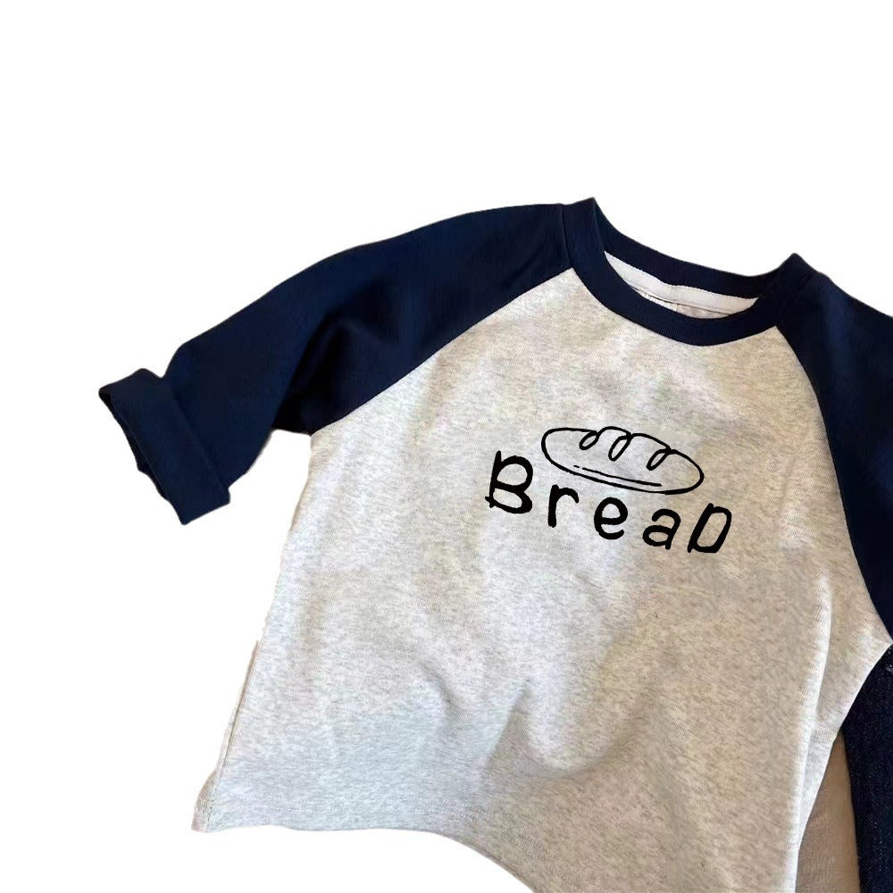 Kids Toddler Boys Fashion Casual Letter Print Long Sleeve T-Shirt