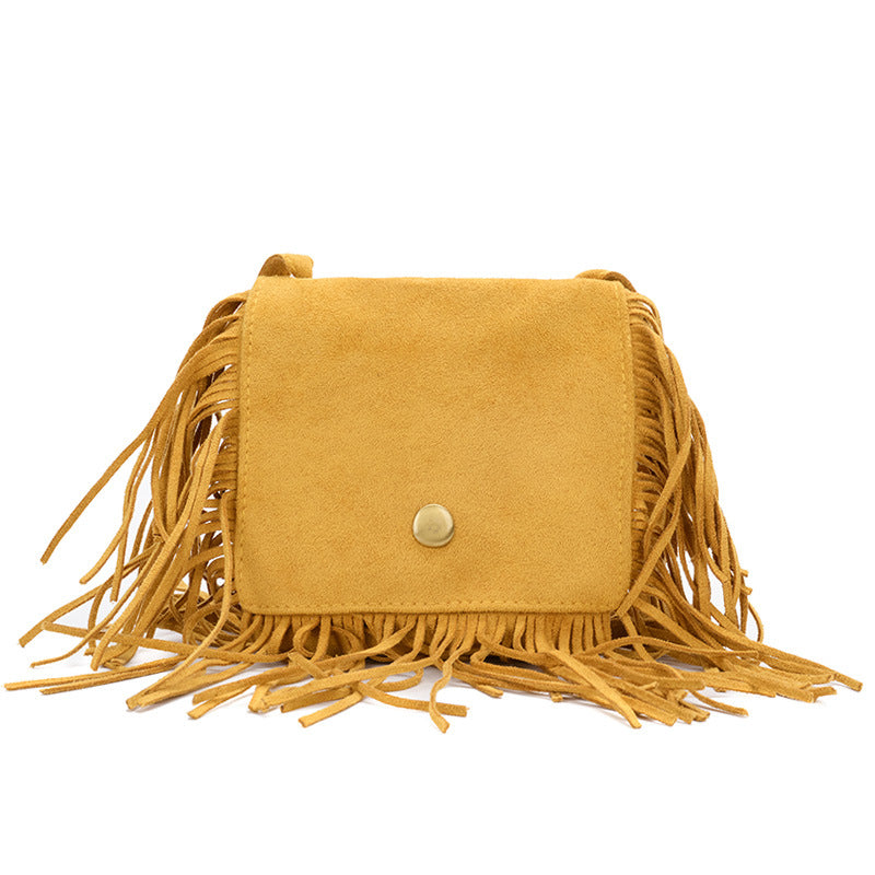 Kids Fashion Casual Tassel Leopard Crossbody Bag
